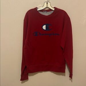 Champion Men's Crewneck in Rich Red